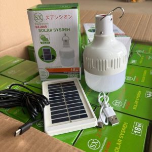 18watt Rechargeable Bulb with Solar Panel