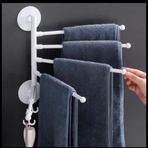 Rotating towel hanger