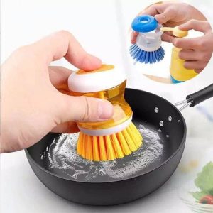 Soap brush dispenser