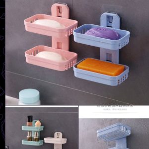 Double soap rack