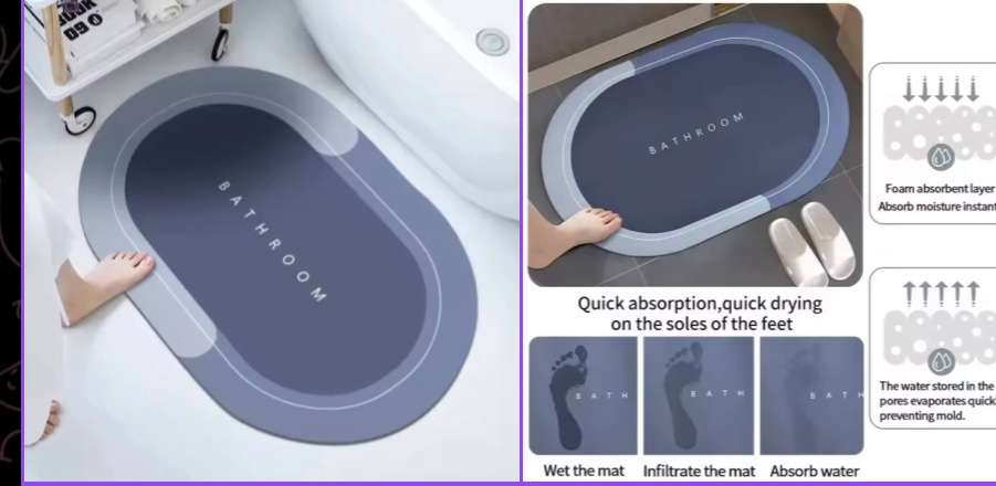 SUPER ABSORBENT FOOTMAT Small and Big – Bodem DK Stores