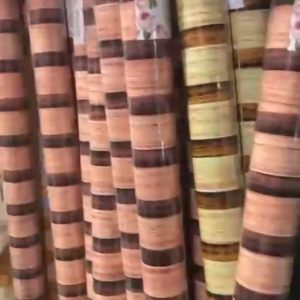 Fluted wall paper