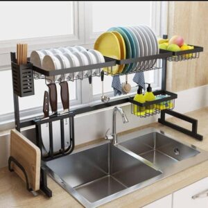 Over the sink dish rack