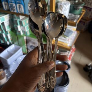 Silver thick spoon 6pcs in a pack
